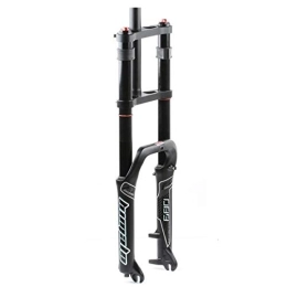 QHY Parti di ricambio QHY BMX Forcella Ammortizzata Bici 20 Pollici Forcella Mountain Bike Smorzamento Regolabile Escursione 150mm Freno Disco Forcella Bicicletta Lega Magnesio 4.0 Fat Tyres QR 1-1 / 8" HL