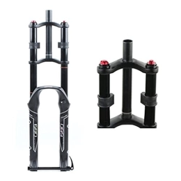 QHY Forcelle per mountain bike QHY Ciclismo Sospensioni Forcella Downhill Mountain Bike Forcella Ammortizzata Idraulica Rappelling Bicicletta Forcella Dell'olio con Smorzamento Freno A Disco MTB AM FR 1-1 / 8