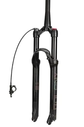 QHY Forcelle per mountain bike QHY Ciclismo Sospensioni MTB Bicycle Fork Air Supension 26 / 27.5 / 29er Mountain Bike Fork Regound Regound ABS Blocco ABS Straight / Tapered Travel 100mm (Color : 26er Tapered Line)