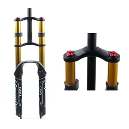 QHY Forcelle per mountain bike QHY Forcella Ammortizzata Ad Aria / Oil MTB, Ciclismo Mountain Bike Forcella Anteriore Ammortizzatore per Bicicletta, Corsa 130mm, Straight Hand (Color : Oil Open, Size : 27.5in)