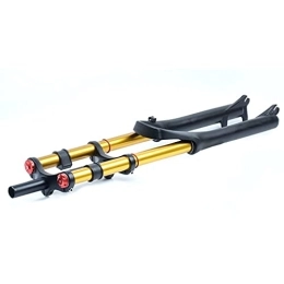 QHY Parti di ricambio QHY Forcella Ammortizzata Ad Aria / Oil MTB, Sospensioni da Ciclismo Mountain Bike Forcella Anteriore Ammortizzatore per Bicicletta, Corsa 130mm Straight Hand (Color : Oil Open, Size : 27.5in)