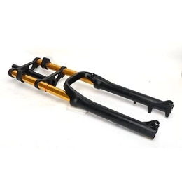 QHY Forcelle per mountain bike QHY Forcella Ammortizzata Air MTB, BMX Snow Beach Air Fork 26 * 4.0 Grasso Bici Sospensione Mountain Bike Anteriore Ammortizzata Meccanicamente, Corsa Ammortizzatore: 100mm (Color : Gold)