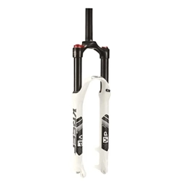 QHY Forcelle per mountain bike QHY Forcella Ammortizzata Mountain Bike 26 27.5 Pollici Forcella Pneumatica MTB Ammortizzatore for Bicicletta Corsa 120mm 1-1 / 8 HL 1750G (Color : White, Size : 27.5inch)