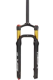 QHY Forcelle per mountain bike QHY Forcella Anteriore Bici Forcella per Bicicletta BMX 26Pollici MTB Fat / Beach Mountain Bike Escursione QR 135mm Blocco per Pneumatici da 4.0 (Color : Black Gold, Size : 26inch)