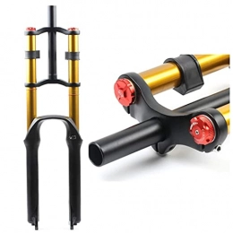 QHY Forcelle per mountain bike QHY Lega di Magnesio Forcella Anteriore Mountain Bike, Viaggio 130mm Pressione dell'Aria / Oil Ammortizzatore Forcella Ammortizzata MTB Accessori per Biciclette (Color : Air Open, Size : 29in)