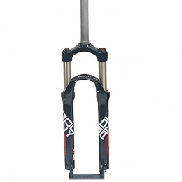 QIANGU Forcelle per mountain bike QIANGU Suspension Fork Ammortizzatore MTB Forcella Meccanica Super Leggero Lega Alluminio Regolazione Rimbalzo Dritto 26 27, 5 29 Pollici (Color : Black Red, Size : 26 Inches)