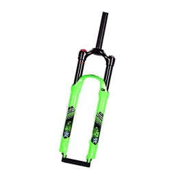 QXFJ Forcelle per mountain bike QXFJ 26 / 27, 5 Pollici Mountain Bike Bicicletta Forcella Anteriore Mountain Bike Forcella Pneumatica Blocco Controllo Spalla Nero Teflon Corsa Tubo 120mm Verde / Arancione