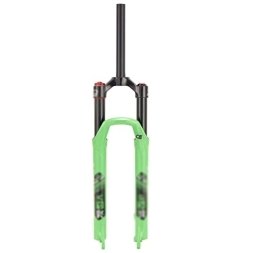 Rayblow Parti di ricambio Rayblow Mountain Bike Forcella 26 Pollici Lega di Alluminio Forcella Ammortizzata Ad Aria MTB Escursione 100mm QR 9mm Freno A Disco Pneumatico per Snow Beach Bicicletta AM XC FR, Verde