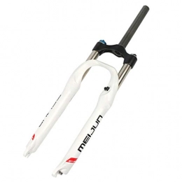 RTDS Forcelle per mountain bike RTDS 26in Forcella Bici, Forcella Ammortizzata Leggera per Bici da Mountain Bike Bike Parts Forcella Ammortizzatore (Color : White)