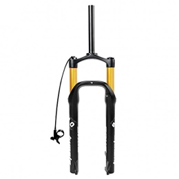 SAHFV Parti di ricambio SAHFV MTB. Moutain 26inch Bici Forcella Grasso Bicicletta Forchetta Air Gas Linea Blocco Blocco Sospensione Forks Magnesio in Lega di Alluminio 4.0"Tire 135mm (Color : 34mm Gold Line)