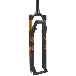 SHENYI Parti di ricambio SHENYI Anteriore MTB Forcella 29 Forcelle Pneumatiche for La Bicicletta 27.5 Pollici in Lega di Magnesio 140 Millimetri di Corsa Tubo Conico Mountain Bike Accessori (Color : 27.5 Gold Black Fork)