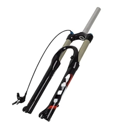 SHENYI Parti di ricambio SHENYI Forcella pneumatica for Mountain Bike Forcella Anteriore for Bicicletta da 26 Pollici Controllo del Cavo della Sospensione della Pressione 'Aria Forcella Anteriore (Color : Black)