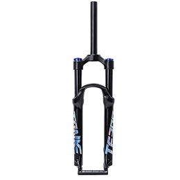 SHHMA Forcelle per mountain bike SHHMA Forcella Anteriore per Mountain Bike Forcella Ammortizzata in Lega di Alluminio Colorato Placcato in Titanio Freno a Disco Air Shock a sgancio rapido, Nero, 29inch