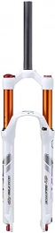 SJPQZDDM Forcelle per mountain bike SJPQZDDM Forcella per Mountain Bike 26 27.5 in 1-1 / 8"Sospensione, Regolazione smorzamento MTB Air Fork Lega 9mm Mountain Forcella Anteriore (Color : White, Size : 27.5inch)