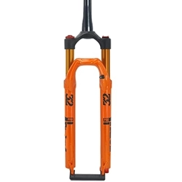 SMANNI Forcelle per mountain bike SMANNI Anteriore MTB Forcella 29 Forcelle Pneumatiche for La Bicicletta 27.5 Pollici in Lega di Magnesio 140 Millimetri di Corsa Tubo Conico Mountain Bike Accessori (Color : 29 Orange Fork)