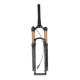 SPYMINNPOO Forcelle per mountain bike SPYMINNPOO Forcelle Ammortizzate Bici, Forcella Anteriore Mountain 26in Forcella Anteriore Ammortizzatore Bicicletta 26 Blocco Remoto Tubo Conico Oro