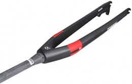 SYLOZ Forcelle per mountain bike SYLOZ MTB Bike Forks Bicicletta Forcella Rigida del Freno a Disco Conico Tubo in Fibra di Carbonio Mountain Bike Forcella Forcella della Sospensione, Blackred-27.5, Dimensione: 26, Colore: BlackRed