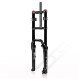 tyui7 Parti di ricambio tyui7 Forcella Ammortizzata Ad Aria MTB 20 Pollice Mountain Bike Forcella Anteriore Ammortizzatore for Bicicletta Travel 110mm 1-1 / 8 Tubo Dritto Freni a Disco QR 9mm (Color : Black 20Inch Straight)