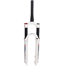 TYXTYX Forcelle per mountain bike TYXTYX 26 / 27, 5 / 29"MTB Air Fork Sospensione Bici Tubo Conico 39, 8 mm QR 9 mm Corsa 105 mm Blocco Manuale Freno a Disco Ultralight Shock XC Bicycle (Colore: A-Bianco, Dimensioni: 27, 5 Pollici)