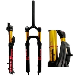 TYXTYX Forcelle per mountain bike TYXTYX DH Bicycles Forcella Ammortizzata ad Aria 27, 5" / 29 Pollici Freno a Disco Mountain Bike Forcella da Discesa Nera ASSE Passante 15 mm Lega di magnesio Corsa 105 mm 1-1 / 8" per MTB / XC