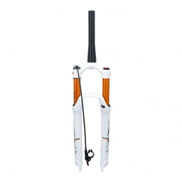 TYXTYX Forcelle per mountain bike TYXTYX Forcella Anteriore MTB 26", 27, 5 Pollici, 29er, Forcella a Tubo Conico, Ammortizzatore Efficace con Sistema ad Aria 120 mm - Bianca