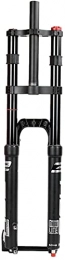 UPVPTK Forcelle per mountain bike UPVPTK 27.5 / 29 / 29in Mountain Bike Forks Forks, 100 * 15mm Versione a barilotto Smorzamento Spalla a Spalla Air Travel 100mm Disco Freno Forcelle Bicicletta (Color : Black, Size : 29 inch)