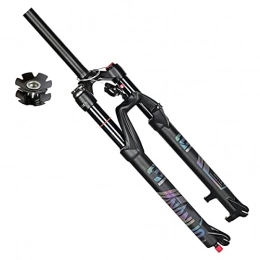 VPPV Forcelle per mountain bike VPPV Forcelle MTB Biciclette 26 27, 5 29 ER Lega di Alluminio 1-1 / 8" Tubo Dritto Sospensione Mountain Bike Corsa 140mm per Mountain City Ciclismo (Colore : Remote Lock A, Size : 27.5 inch)