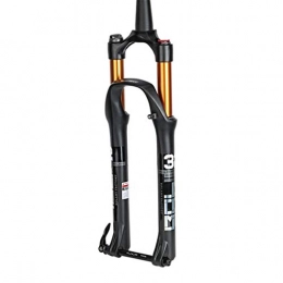 WEIJ Forcelle per mountain bike WeiJ Mountain Biycle Front Fork MTB - Forcella pneumatica 27, 5 / 29", 69, 8 cm, Wire control