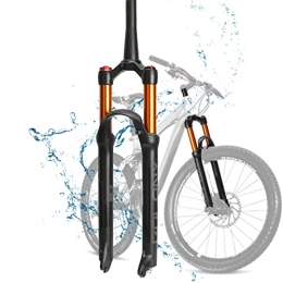 WRTN Forcelle per mountain bike WRTN Forcella Anteriore per Bicicletta MTB, Forcella Ammortizzata per Bici 26 27.5 Forcelle per Mountain Bike ultraleggere da 29 Pollici con Regolazione del Ritorno(Tapered-Manual, 26)