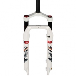 Wz Parti di ricambio WZ 26inch Forcella di Sospensione, MTB Bicicletta Air Fork Corsa 120mm Bicicletta da Spiaggia Forcella Anteriore Massimo Supporto 4.0 Pneumatici (Color : White, Size : 26inch)