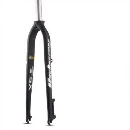 QQY Forcelle per mountain bike X5X6 - Forcella rigida per bici da 26 / 27, 5 / 29 ", freno a disco per forcella da montagna con tubo diritto da 28, 6 mm, leggera opaca, per mountain bike, forcella (X5 nero)