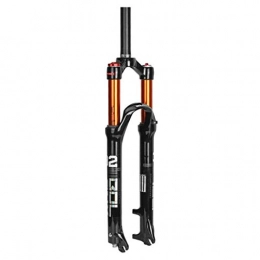 YBNB Parti di ricambio YBNB Forcella Ammortizzata per Mountain Bike, 26"E 27, 5 in Lega di Magnesio Freno A Disco Pneumatico Regolazione Smorzamento Corsa 100 Mm Nero