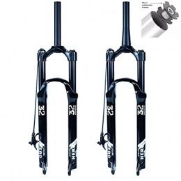 YINLIN Parti di ricambio YINLIN Bicycle Air Suspension Fork 26 / 27.5 / 29 Pollici MTB Fork, Viaggi 120mm Dritto / affusolato per XC Offroad, Mountain Bike, Downhill Ciclismo Trasversale, Sentiero black-27.5in