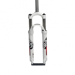 YouLpoet Forcelle per mountain bike YouLpoet Mountain Bicycle Mechanical Fork in Alluminio Ammortizzatore Ammortizzatore Accessori per Biciclette 26 / 27.5 / 29 Controllo Spalla / Controllo Filo, White Red, 26