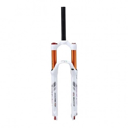 YQQQQ Forcelle per mountain bike YQQQQ Forcella Ammortizzata per Mountain Bike MTB 26"27, 5", Aria, 100 Mm, Sgancio Rapido, Blocco Manuale, Regolazione Smorzamento, Forcella Anteriore (Color : White, Size : 29inch)