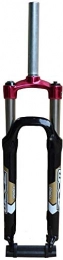 YSHUAI Parti di ricambio YSHUAI - Forcella ammortizzata per mountain bike, 66 cm, tubo downhill, freno a disco 1-1 / 8", corsa 100 mm, QR 2300 g, Colore: rosso