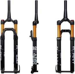 ZECHAO Forcelle per mountain bike ZECHAO Air Suspension Fork 27.5 29In, Mountain Bike Front Fork1-1 / 2 Travel 100mm Magnesium Alloy Thru Axle 15mm Disc Brake Air Fork Forcella Anteriore (Color : Manual Lockout, Size : 27.5 inch)