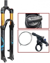ZHTY Forcelle per mountain bike ZHTY Forcella 26 Pollici Mountain Bike, Forcella in Lega Leggera di magnesio 1-1 / 8 'MTB Forcella a Gas Sospensione Anteriore Sospensione Forcella 100mm