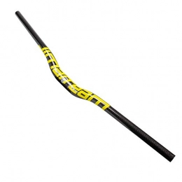 GUDFGJB Parti di ricambio 3Kcarbon MTB Handlebar Flat Or Rise Handlebar 31.8 * 580 / 600 / 620 / 640 / 660 / 680 / 700 / 720 / 740 / 760Mm Yellow Rise720mm