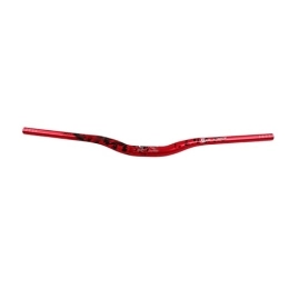 Agatige Manubri per Mountain Bike Agatige Manubrio per Mountain Bike Bici da Strada in Lega di Alluminio Barra Piatta Barra Riser 31, 8 mm(Rosso)