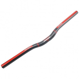 Alfa Pasca Parti di ricambio Alfa Pasca Mountain Bike Carbon Rise - Manubrio per mountain bike, in carbonio, colore rosso lucido, 25, 4 x 680 mm, per mountain bike