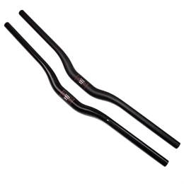 ELAUK Manubri per Mountain Bike ELAUK Bike Manubrio Riser Bar Manubrio Più Nuovo Giù Hill bike 3 K UD full carbon fiber manubrio in carbonio Downhill Mountain bicicletta aumento manubrio 35 * 720-820mm (Colore: 35x720mm)