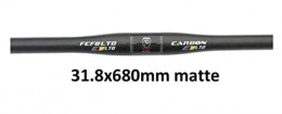 ELAUK Parti di ricambio ELAUK Manubrio bici Riser Bar Manubrio In Carbonio MTB Bike Manubrio Bike Set Mountain Bike Manubrio Manubrio In Carbonio NEXT XXX parti bici da strada (colore piatto 680mm opaco)