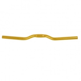 Ginyia Manubri per Mountain Bike Ginyia Manubrio per Bici, 5 Colori Manubrio Fisso per Barra di Sollevamento in Lega di Alluminio a 5 Colori 25, 4X520 mm per componenti Bici(d'oro)