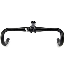 JTRHD Manubri per Mountain Bike JTRHD Manubrio per Mountain Bike Manubrio della Bici da Strada Ultralight Manubrio della Bicicletta Drop Racing Bicycle Manubrio per Le Corse ciclistiche (Colore : Black, Size : 3.18x42cm)