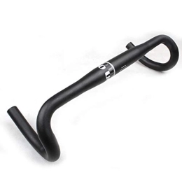 JTRHD Manubri per Mountain Bike JTRHD Manubrio per Mountain Bike Manubrio in Lega Bent Bar Road Racing Bike Peso Leggero per Le Corse ciclistiche (Colore : Black, Size : 3.18x38cm)