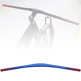 KUIDAMOS Parti di ricambio KUIDAMOS Manubrio per Mountain Bike, Accessori di Ricambio Comodo Manubrio Resistente agli Urti da flessione 740MM per Bici da Strada(Blue Red)