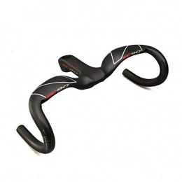 LOYFUN Manubri per Mountain Bike LOYFUN Mountain Bike Manubrio, Manubrio Bici da Strada 28, 6 mm Manubrio Vento Antivento 380 / 400 / 420 / 440 mm UD / 3K Barre piegate opache Manubrio Bicicletta (Color : 100mm, Size : 420mm)