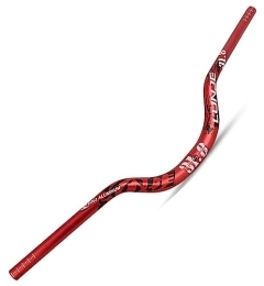 FukkeR Manubri per Mountain Bike Manubrio alto for mountain bike 31.8mm Manubri for bicicletta MTB in alluminio leggero 720mm 780mm Rise 70 mm Riser Bar for bici da strada DH XC AM (Color : Rot, Size : 720mm)