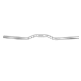 Keenso Parti di ricambio Manubrio da bicicletta 25, 4 mm × 520 mm, manubrio da barra in alluminio fisso per mountain bike(Argento)